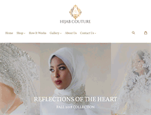 Tablet Screenshot of hijabcouturebridal.com